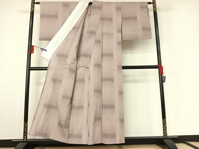 平和屋着物▽上質な紬　単衣　杢目文様　正絹　逸品　AABE0694jh 平和屋着物▽上質な紬 単衣 幾何学文様 正絹 逸品 未使用 AABB3894jh