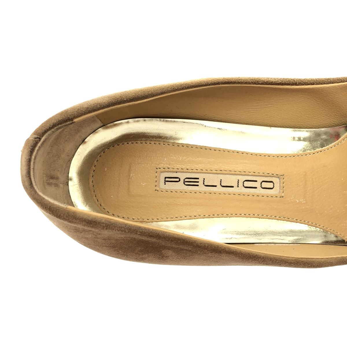 PELLICO ペリーコ スウェードレザーパンプス ベージュ 36 1/2 - メルカリ