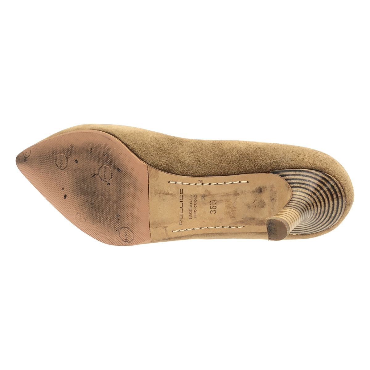 PELLICO ペリーコ スウェードレザーパンプス ベージュ 36 1/2 - メルカリ