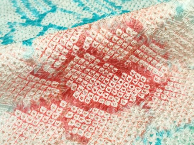  平和屋着物 豪華振袖 総絞り 草花文 正絹 ud 振袖 着物