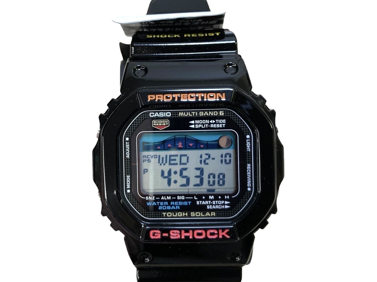 CASIO G-SHOCK G-LIDE GWX-5600-1 JF ソーラー 電波 タイドグラフ 箱 説明書