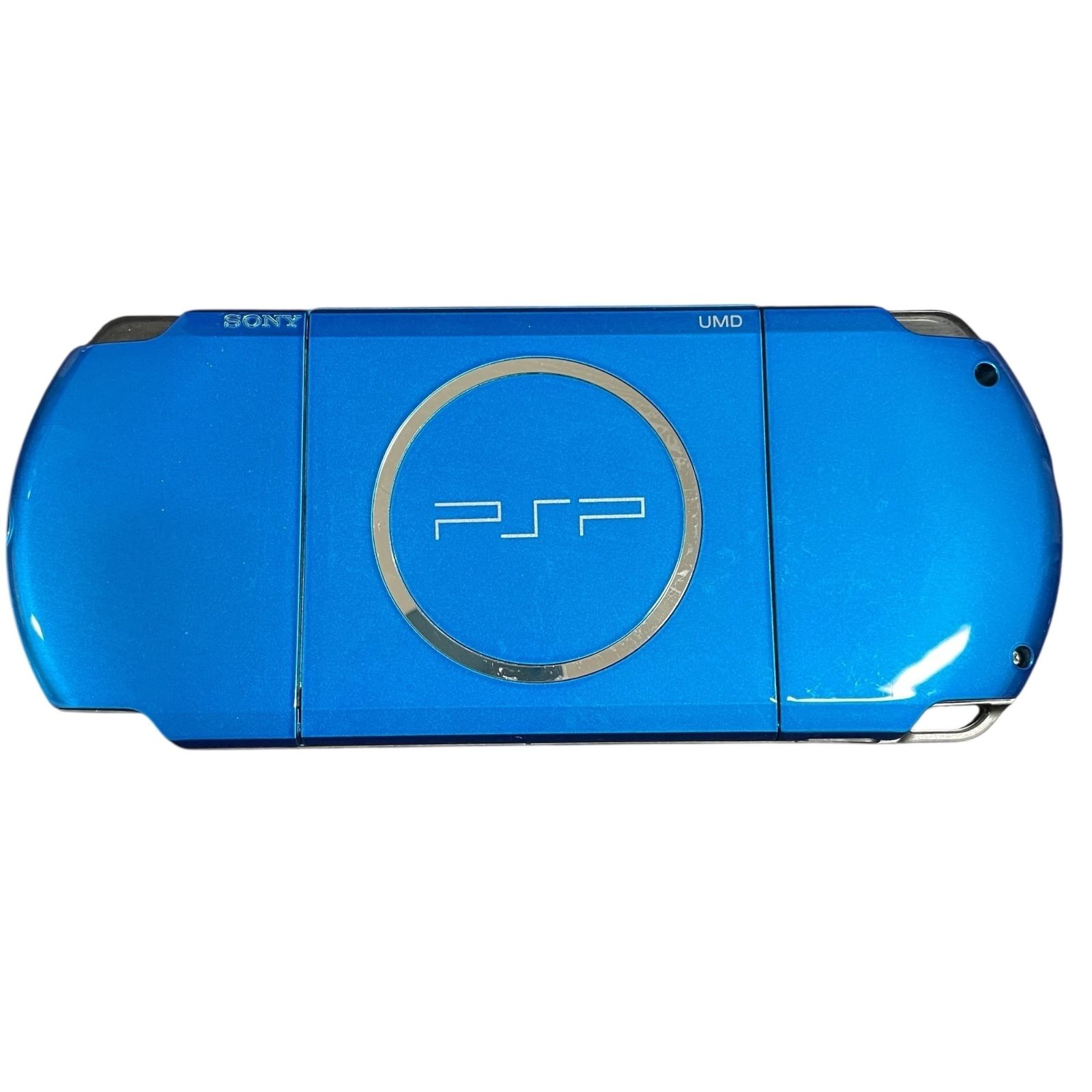 PSP 3000 ブルー 本体 充電OK ボタン良好 メモリースティック付属