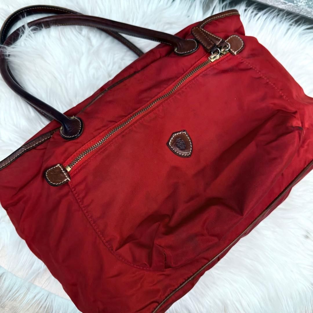 Felisi フェリージ ロゴレザーハンドバッグ ナイロントートバック 革鞄