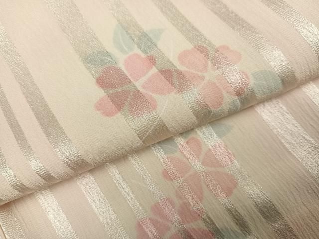  平和屋着物 長襦袢 無双仕立て 草花文 暈し染め 正絹 ph 長襦袢 長襦袢 半襦袢