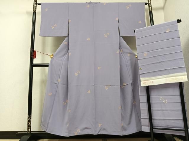 平和屋着物 上質な小紋 きのと好み ふくら雀 丹後ちりめん 反端付き 正絹 ph