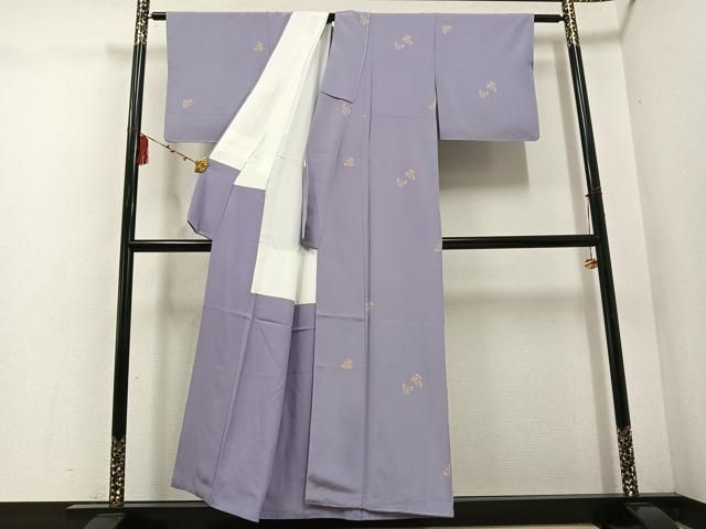  平和屋着物 上質な小紋 きのと好み ふくら雀 丹後ちりめん 反端付き 正絹 ph 小紋 着物