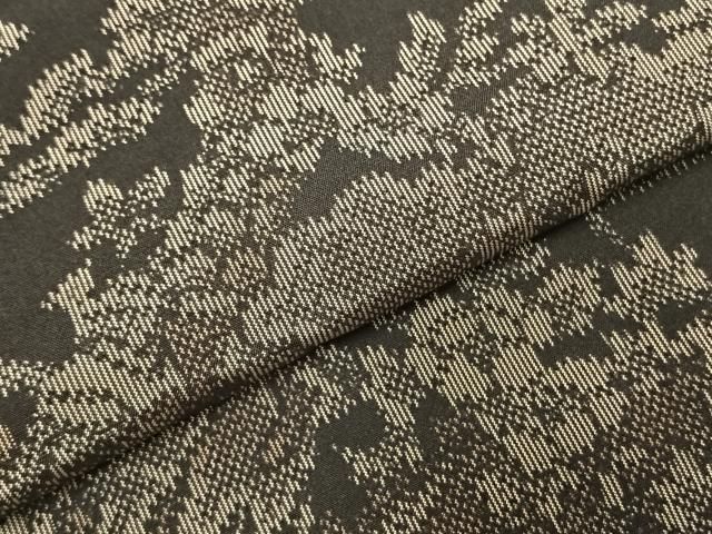  平和屋着物 上質な紬 風景花文 正絹 fy 紬 着物