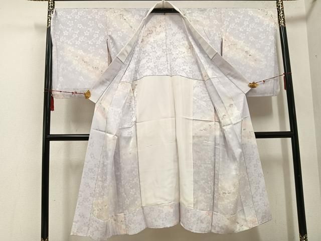 平和屋着物 長襦袢 無双仕立て 舞桜文 暈し染め 金彩 正絹 ph