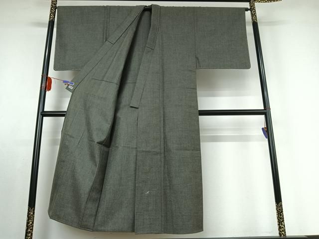 平和屋着物 男性 紬 単衣 アンサンブル 霞文 高島屋扱い jh