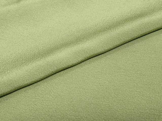  平和屋着物 上質な色無地 青丹色 正絹 ud 色無地 着物