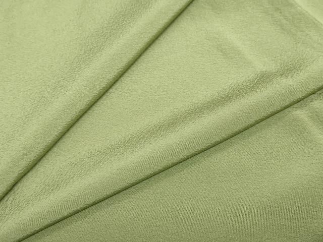 平和屋着物 上質な色無地 青丹色 正絹 ud