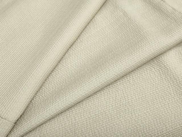 平和屋着物 上質な色無地 作家物 草木染 白橡色 正絹 ud