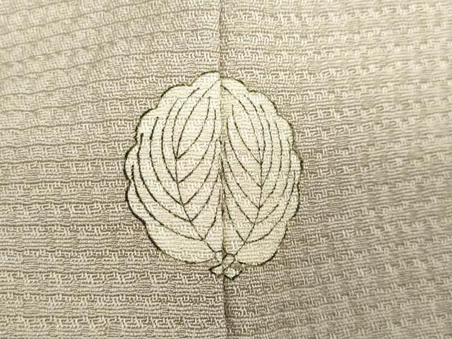  平和屋着物 上質な色無地 作家物 草木染 白橡色 正絹 ud 色無地 着物