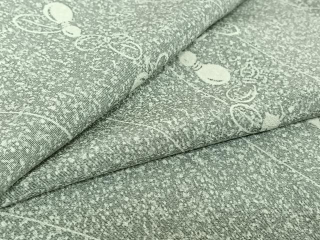 平和屋着物 上質な小紋 単衣 瓢箪 正絹 jh