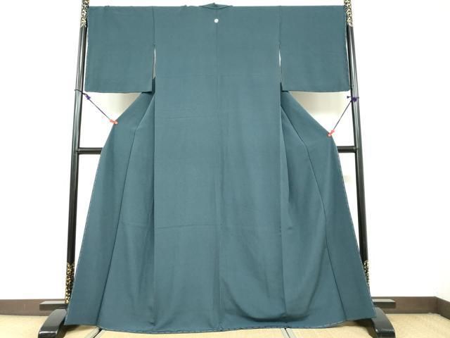 平和屋着物 上質な色無地 百入茶色 正絹 ud