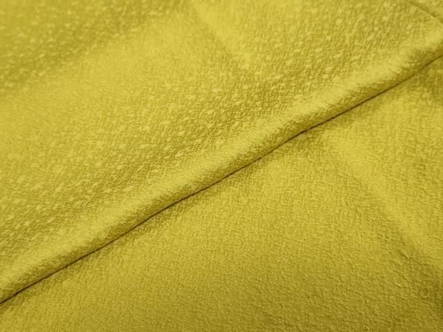  平和屋着物 上質な色無地 霞地紋 芥子色 正絹 ud 色無地 着物