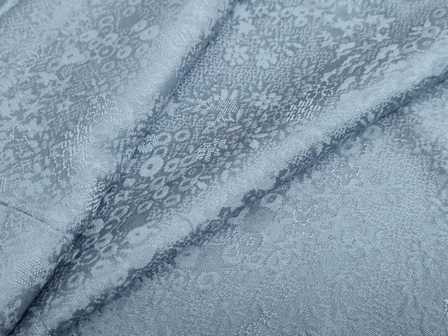 平和屋着物 上質な色無地 草花地紋 薄花色 正絹 ud