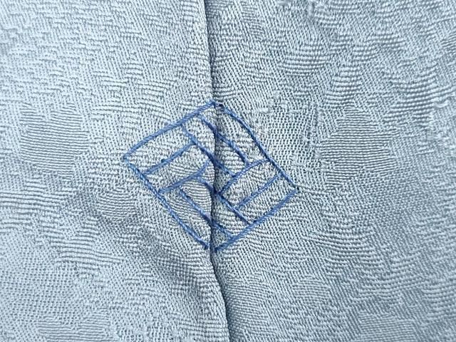  平和屋着物 上質な色無地 草花地紋 薄花色 正絹 ud 色無地 着物