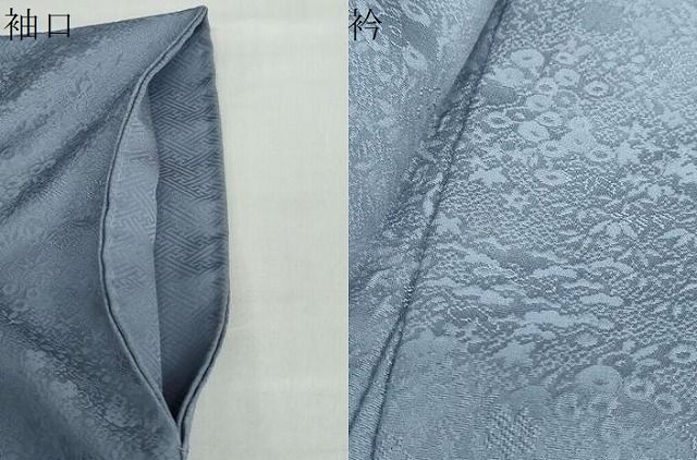 草花地紋 薄花色