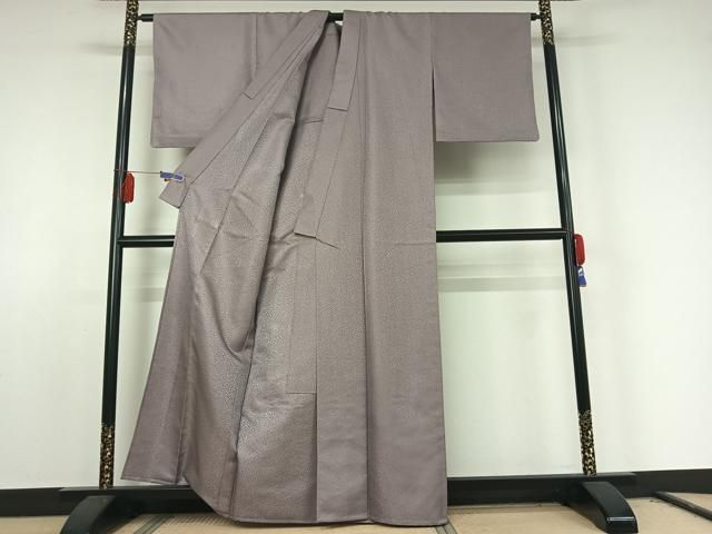  平和屋着物 色無地 単衣 牡丹鼠色 洗える着物 jh 色無地 着物