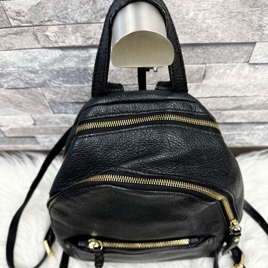 GIANNI CHIARINI ジャンニキャリーニ シボ革バックパック レザー