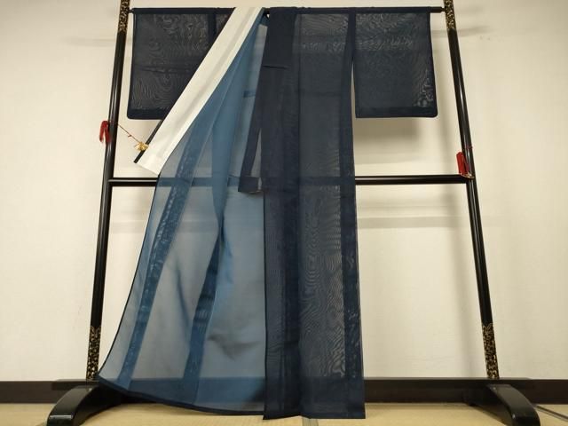 平和屋着物 夏物 色無地 紗 褐返色 正絹 jd