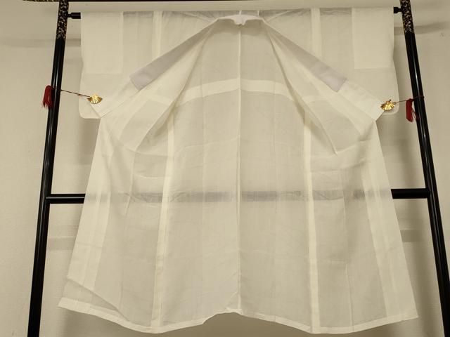 平和屋着物 夏物 長襦袢 露芝紋紗 鳥の子色 jd