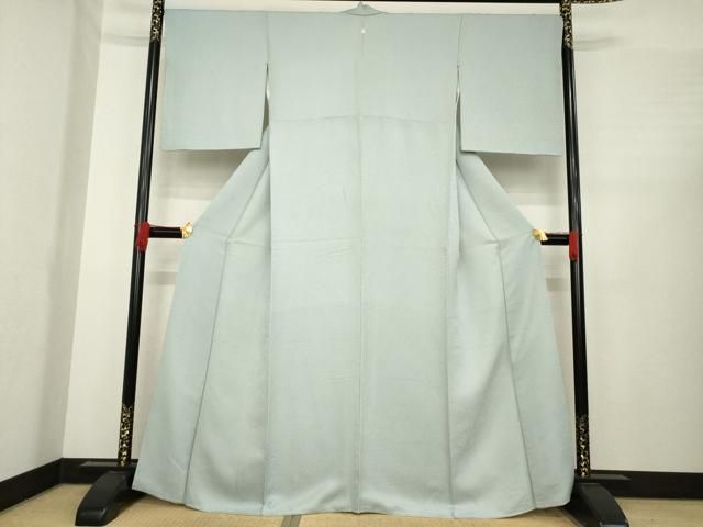 平和屋着物 上質な色無地 豆がら茶色 正絹 ck