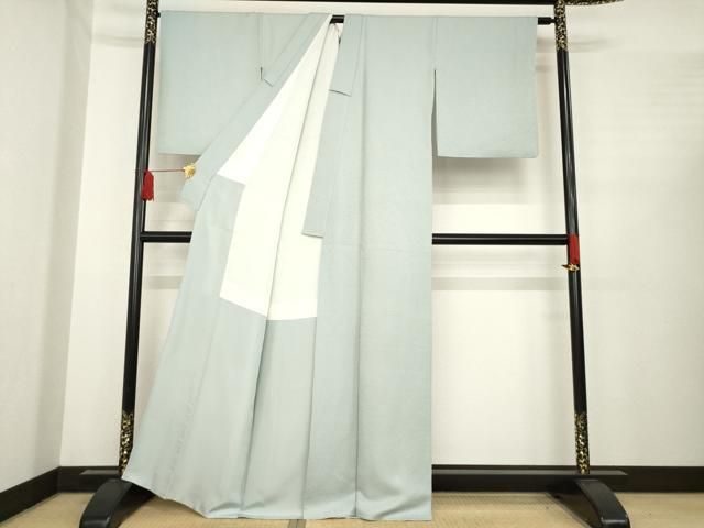  平和屋着物 上質な色無地 豆がら茶色 正絹 ck 色無地 着物