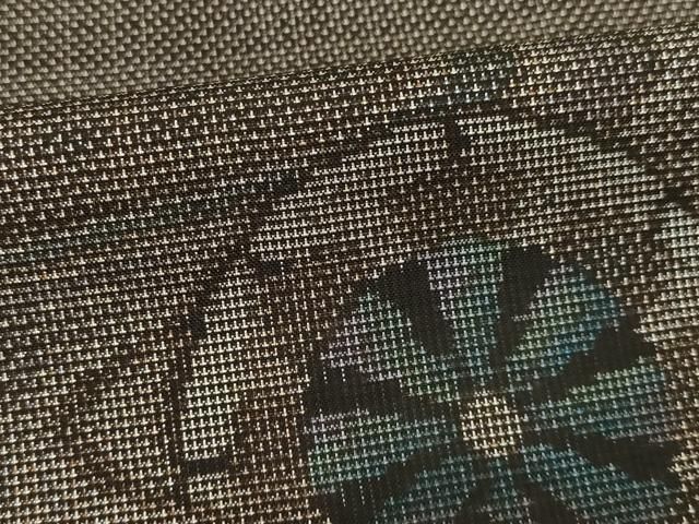  平和屋着物 本場大島紬 片輪車流水文 カタス7マルキ 証紙付き 正絹 ck 紬 着物