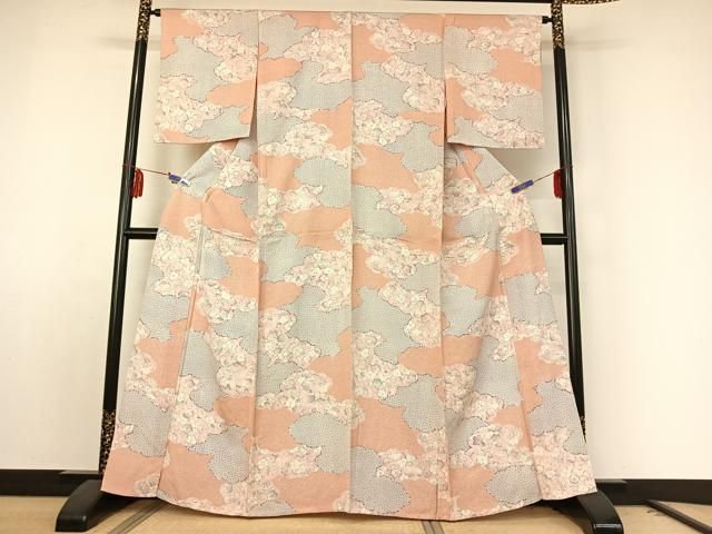 平和屋着物 小紋 単衣 辻が花 洗える着物 jh