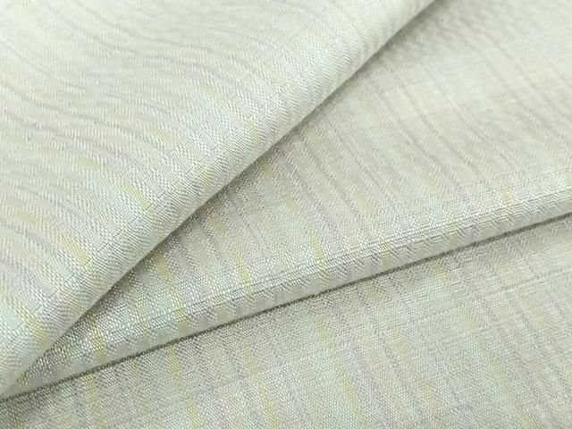 平和屋着物 上質な紬 単衣 市松綾織 縞 正絹 jh