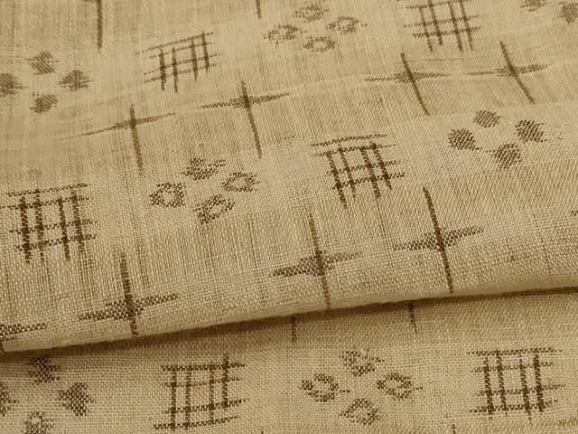  平和屋着物 夏物 県無形文化財指定 本場八重山上布 絣文 麻 jd 紬 着物