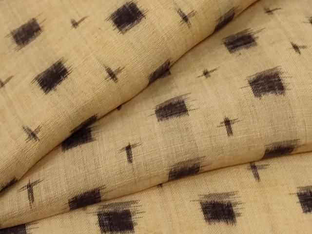 平和屋着物 夏物 芭蕉布 絣柄 手積み芭蕉糸100％ jd