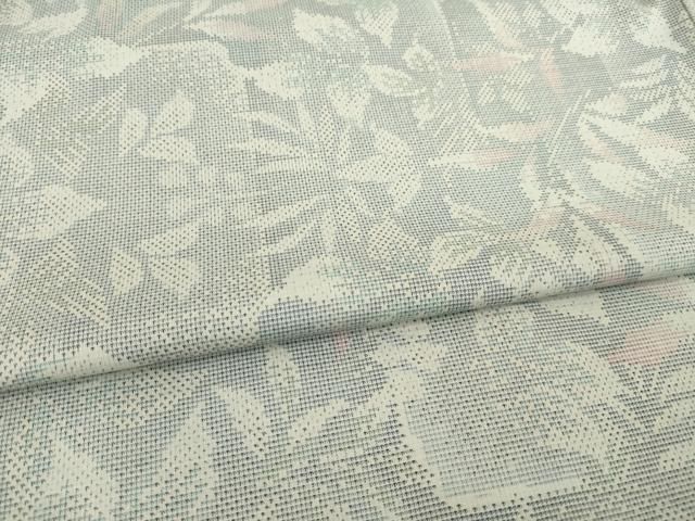  平和屋着物 本場大島紬 泥染め カタス7マルキ 花浪漫 小野まゆみ作 永長織物謹製 証紙付き 正絹 ck 紬 着物