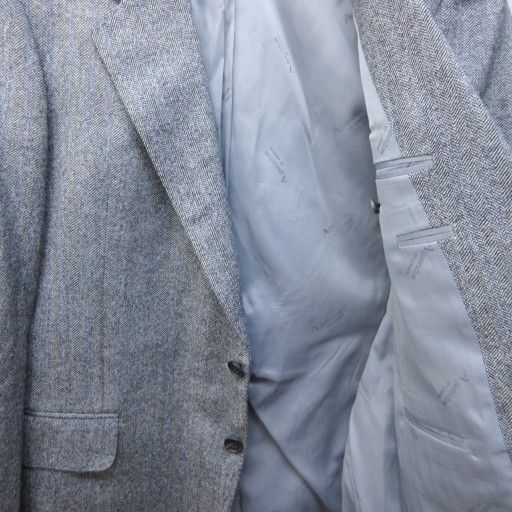 アクアスキュータム AQUASCUTUM セットアップ スーツ ヘリンボーン