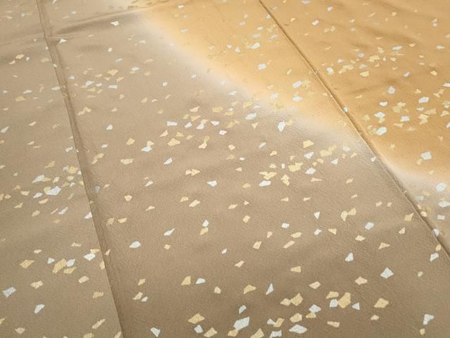 平和屋着物▽訪問着 箔散らし 暈し染め 金銀彩 正絹 逸品 CABA8442th