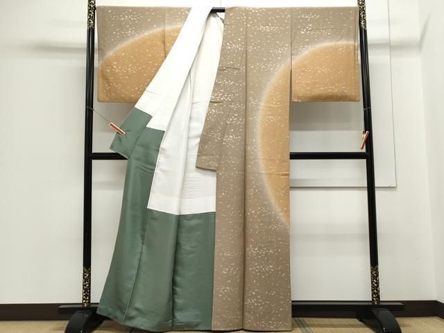 平和屋着物▽訪問着 箔散らし 暈し染め 金銀彩 正絹 逸品 CABA8442th