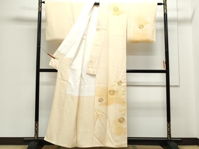 平和屋着物▽訪問着 駒刺繍 花丸文 暈し染め 正絹 逸品 CABA8443th