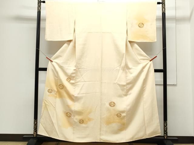 平和屋着物▽訪問着 駒刺繍 花丸文 暈し染め 正絹 逸品 CABA8443th