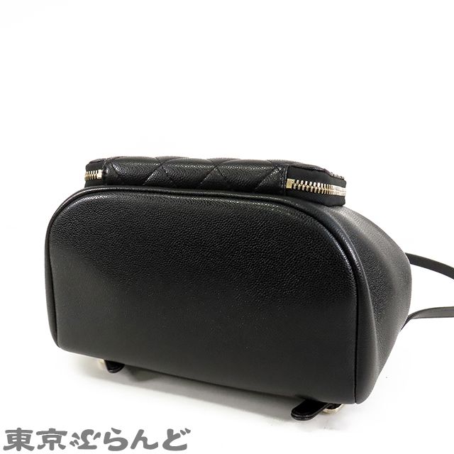 シャネル CHANEL バックパック ブラック 黒 ゴールド金具 キャビア