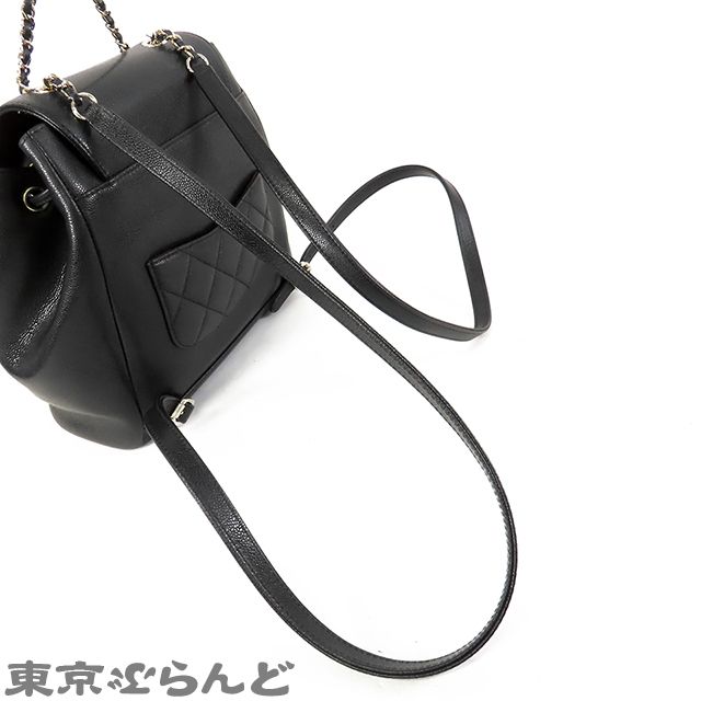 シャネル CHANEL バックパック ブラック 黒 ゴールド金具 キャビア