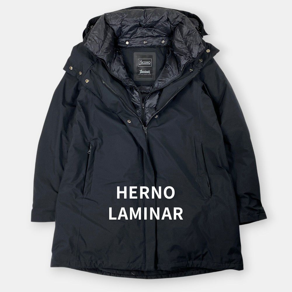 HERNO LAMINAR ヘルノ ラミナー レイヤード ナイロン ダウンコート