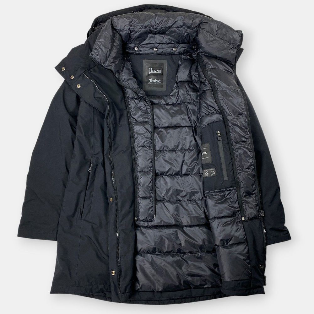 HERNO LAMINAR ヘルノ ラミナー レイヤード ナイロン ダウンコート
