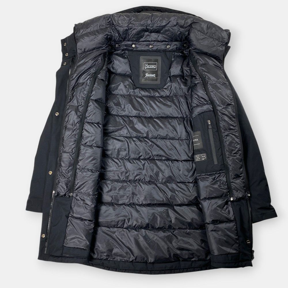 HERNO LAMINAR ヘルノ ラミナー レイヤード ナイロン ダウンコート