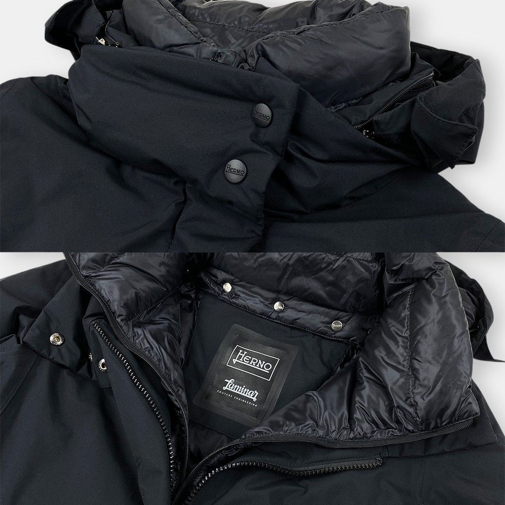 HERNO LAMINAR ヘルノ ラミナー レイヤード ナイロン ダウンコート