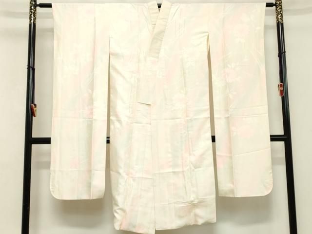 平和屋着物□振袖用長襦袢 草花地紋 暈し染め 正絹 逸品 DABA5108cd