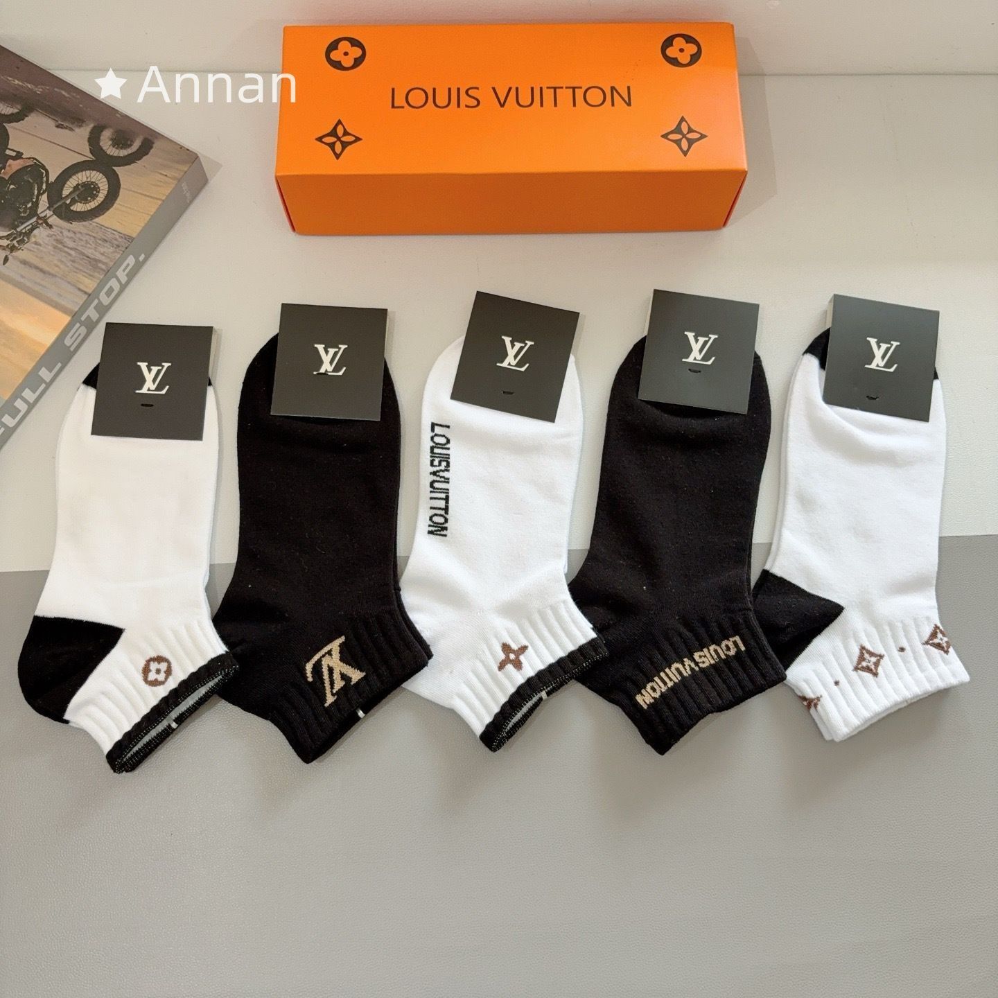 送料込☆極美品 LOUIS VUITTON ルイヴィトン メンズ ソックス 靴下