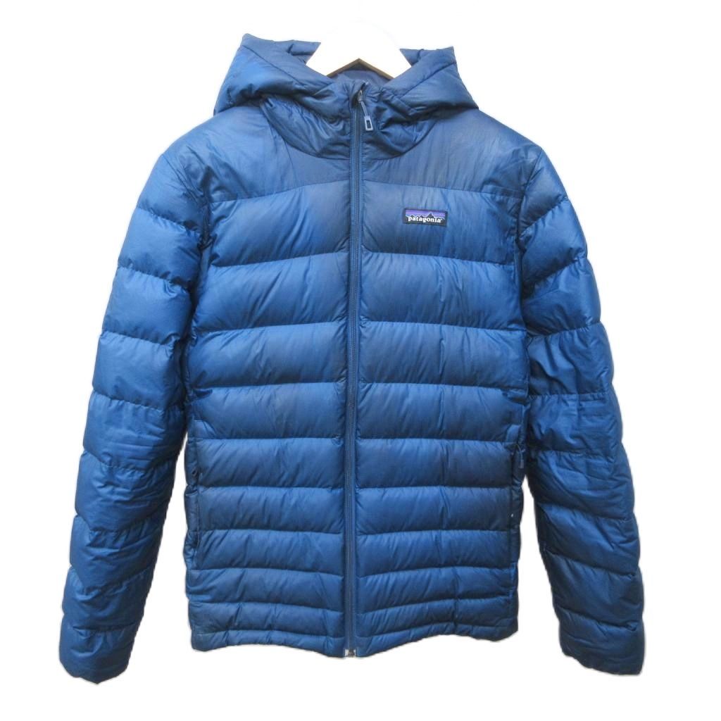 パタゴニア Patagonia ハイロフト ダウン フーディー ダウンジャケット ダウンコート フード 84902 XS 青 ブルー 系 1213