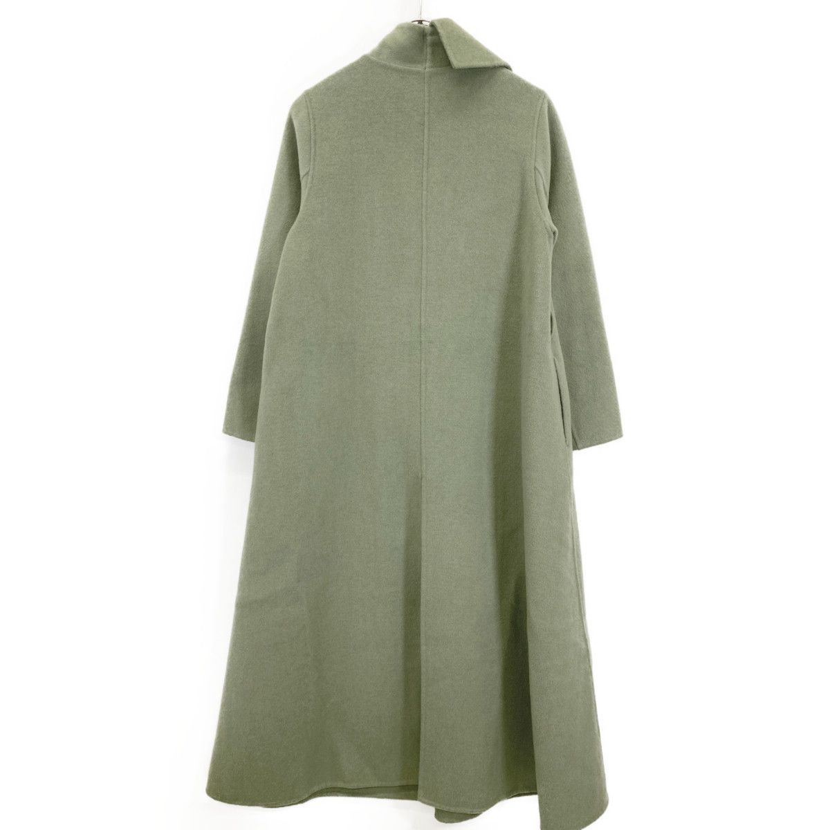 AMERI アメリヴィンテージ ｸﾞﾘｰﾝ UNDRESSED FRILL COLLAR COAT S